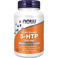 NOW Foods 5-HTP 100mg / 200mg Double Strength 60 / 120 Veg Caps Neurotransmitter Support