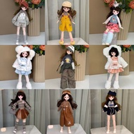 BJD Doll 6 Points Baby Clothes 30cm Dress Up Princess Suit Clothes Toy Girl Doll