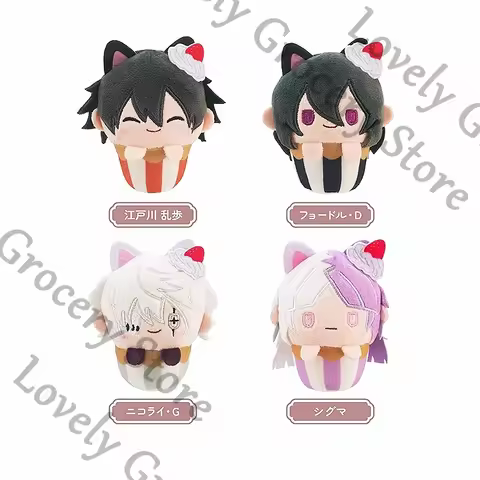 Anime Bungo Stray Dogs Fyodor D Gogol Nikolai Edogawa Rampo Sigma Cosplay Cartoon Fluffy Cotton Pupp