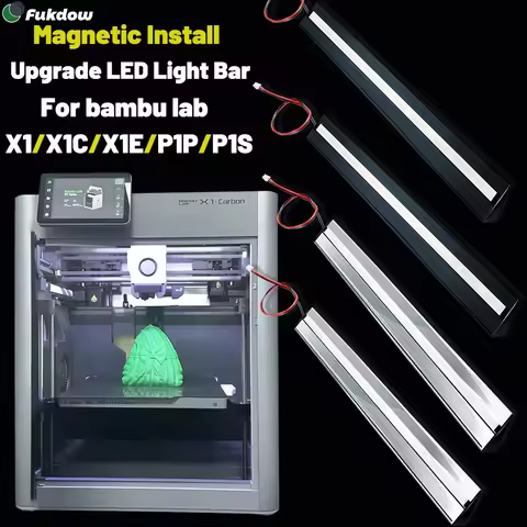 AceRayBar For Bambu Lab LED Light Strip High Brightness Magnetic Install For Bambulab P1S/P1P/P/X1/X