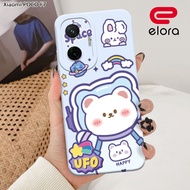 HP Xiaomi poco F7 - Elloraa.id - Xiaomi Casing poco F7 - Bear Motif - Cellphone Protector - Xiaomi -