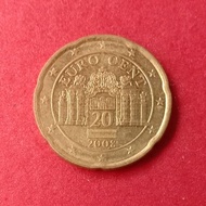 koin Austria 20 Euro Cent (2nd map) 2008-2020