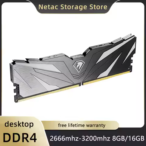 Netac DDR4 Ram Memoria 8GB 16GB DDR4 2666mhz 3200mhz 3600mhz ECC Desktop Memory XMP2.0 DDR4 RAM for 