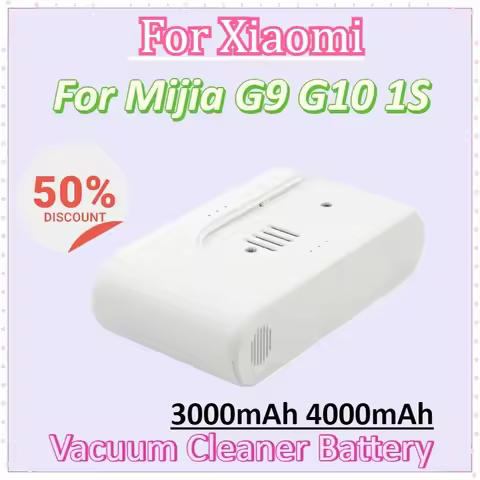 25.2V 3000mAh 4000mAh Rechargeable Lithium Ion Battery for Xiaomi G9 G10 1S Vacuum Cleaner Battery P