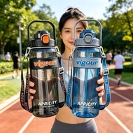 3000ml Reminder Water Bottle with Straw Scale Big Bottle 3Liter Gym Bottle Sport Water Bottles