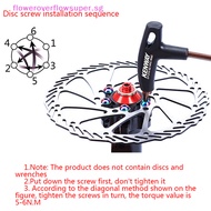 FSSG RISK 12PCS M5*10MM Bike Disc Brake Rotor Fixing Bolts TC4 Titanium Ultralight HOT
