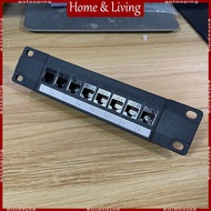 AOTO Wallmount or Rackmount 1U Ethernet Patch Panel Punch Down Block for Cat6 Cabling
