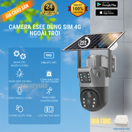 [Bảo hành 24 tháng]  Camera dùng sim 4G ESEE ngoài trời dùng sim 4G năng lượng mặt trời 2 ống kính  