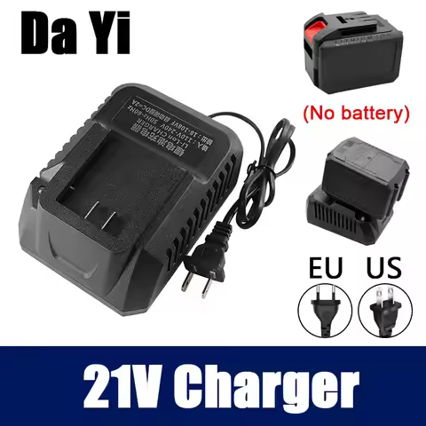 For DY 18V 21V0.5A 1.2A 2A Battery Charger EU/Us Plug Power Tool Portable Smart Fast Li-ion for Scre
