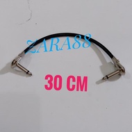 Kabel jumper efek gitar30 cm Jack model pipih