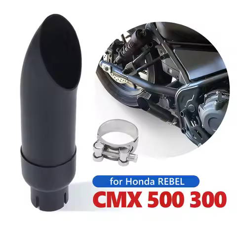 Motorcycle Exhaust Muffler Pipe w/DB Killer Steel Short Exhaust Tip For Honda Rebel CMX 300 500 CMX3