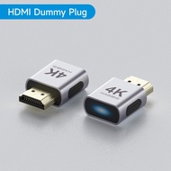 Hagibis 4K HDMI Dummy Plug DisplayPort EDID Emulator Plug Headless Adapter Virtual Display Emulator 
