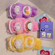 日版 Care Bears 戴睡帽瞓覺毛茸茸球鏈吊飾公仔 Pink 粉紅色 Cheer Bear Yellow 黃色 Funshine Bear Aqua Blue 紫色 Best Friend Be