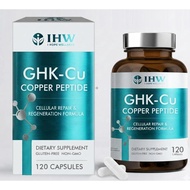 GHK-Cu Peptide, 120 Kepingan Suplemen GHK-Cu Copper Peptide, 120mcg Vegan & Bebas Gluten untuk Kulit