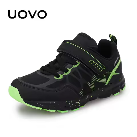UOVO Children's Fashion Sports Shoes Spring and Autumn Boys' Running Leisure Breathable Outdoor Kids