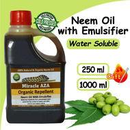 🌱[250ML] MIRACLE AZA Neem Oil with emulsifier 🔥 Neem Oil Organic Gardening Pesticide 🔥 Cold Pressed 