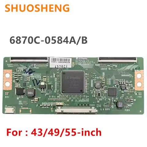 6870C-0584B T-CON Board V16 55UHD TM120 6870C-0584A Logic Board 43 Inch 49 Inch 55 Inch TV Graphics 