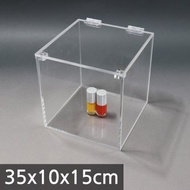 Acrylic Magnet Box Storage Flip 35 * 10 * 15cm