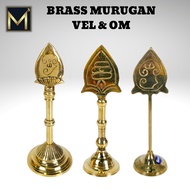 VEL AND OM/MURUGAN VEL/BRASS VEL/POOJAI/PRAYERS/MC173