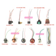 CAR HEADLIGHT BULB SOCKET H1/H3/H4 TYPE/H7/H8/H11/HB3/HB4/T10/T20 1PIN 2PIN/1016/1141 Socket Adapter Wiring Harness