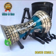 Darbuka 8 inch alexandria motif marblebiru