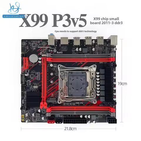 New X99-P3 V5 2011-3 Main Board Desktop ECC Server DDR3 E5 2666v3