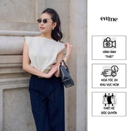 EMME silk horizontal collar shirt with luxurious and elegant design (A1204)