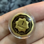 Dinar Emas 999.9 1 Dinar (4.25g) Brand Public Gold