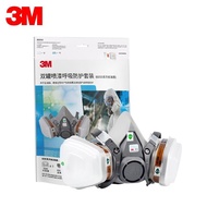 Topeng Gas 3M 6200 Set 620E Lukisan Respirator Penyemburan Racun Perosak Anti-Kimia Penyemburan Tope