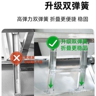 Stall Stainless Steel Rectangular Simple Long Table Dining Table Household Portable Outdoor Barbecue