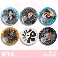 CORTIS/MARTIN/Cortis MARTIN Zhao Yufan Graffiti Glossy Badge Brooch Pendant 58mm/Oiuf