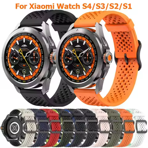 22mm Original Strap For Xiaomi Watch S4 Sport Silicone Band For Xiaom Watch 2 2Pro S3 S2 S1/S1 Pro A