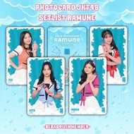 Pc Photocard PC JKT48 Setlist Ramune no Nomikata/How To Drink Unofficial Ramune/Fanmade