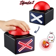 TOPABC Game Answer Buzzer, with Sound Light ABS Red Game Buzzer,  Sounding Toy Trivia Quiz Talent Bu