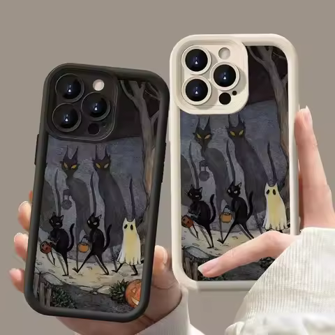 Dark Monster Case for iPhone 16 15 14 13 12 11 Pro Max XR 7 8 Plus Soft Cover Shockproof Casing