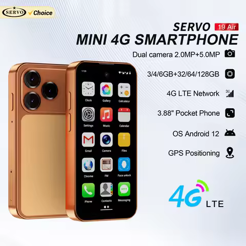 SERVO 19 Air 4G LTE Mini Smartphone Android 12.0 System 6GB+128GB Play Store Face Unlock GPS Dual SI