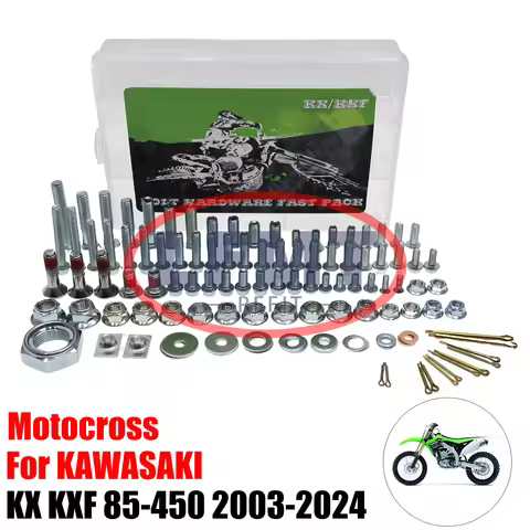 Motocross Repair Tool Box Complete vehicle screw bolt parts For KAWASAKI KX KLX KXF 85-450 For HONDA