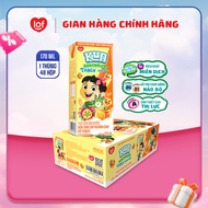 Kun Sữa trái cây Cam có Thạch thùng 48 hộp x 170ml