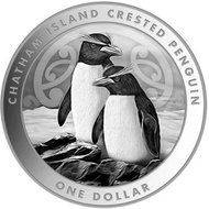 Silver Chatham Penguin new Zealand 2020 1 oz silver coin