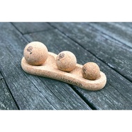 天然軟木球2+1足底按摩器 按摩球 好擺放組合