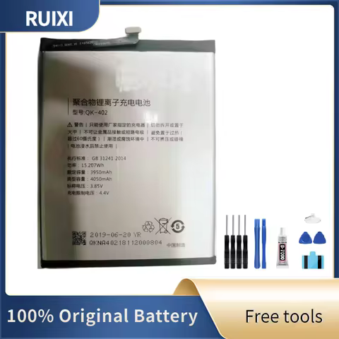100% RUIXI Original Battery 4050mAh QK-402 Battery For QIKU 360 N6 Pro 1801-A01 Mobile Phone Batteri