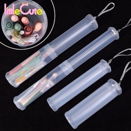 Retractable Pencil Holder - Long Tube Storage Holder - Dustproof Storage Container - Watercolor Brush Case - Clear Cylinder Pencil Case - PVC Makeup Brush Holder With Lid