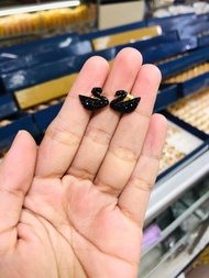 Anting tusuk Titanium wanita gold motif angsa