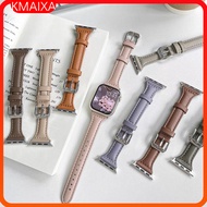 Slim Genuine Leather Strap for Apple Watch Series 10 9 8 7 6 5 4 Band for Smartwatch IWatch Ultra 49