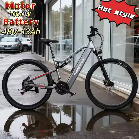 E-bike 27*2.4 Inch Tire YG90 1000W Motor 48V13Ah Suspension Adult Electric Bike Battery Hydraulic Br
