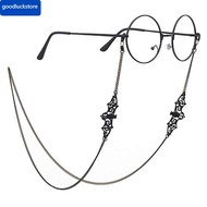 Black Hollow Bat Link Chain Eyeglasses Chains Glasses Rope Holder Sunglasses Strap Cord Neck Band Ac