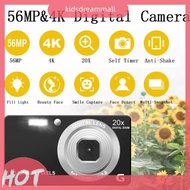 [KidsDreamMall.my] Auto Focus Camcorder 4K 56MP 56 Million Pixel 20x Zoom for Photography and Video