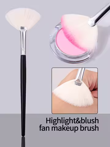 1PC High Grade Highlighter brush makeup accessories Cosmetics Fan Shape Makeup Brush highlighter mak