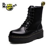 Women Dr.Martens New England Martin Boots Real Leather Ankle Boots Couple Models FQTC