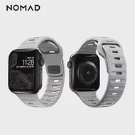 美國NOMAD Apple Watch專用運動風FKM橡膠錶帶-44/42mm 月球灰